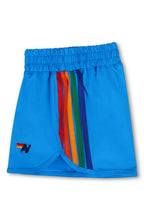 Retro 5 STRIPE KIDS FLEX JOGGER SHORT - NEON BLUE