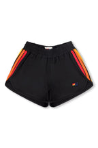 Retro 5 STRIPE KIDS FLEX JOGGER SHORT - BLACK