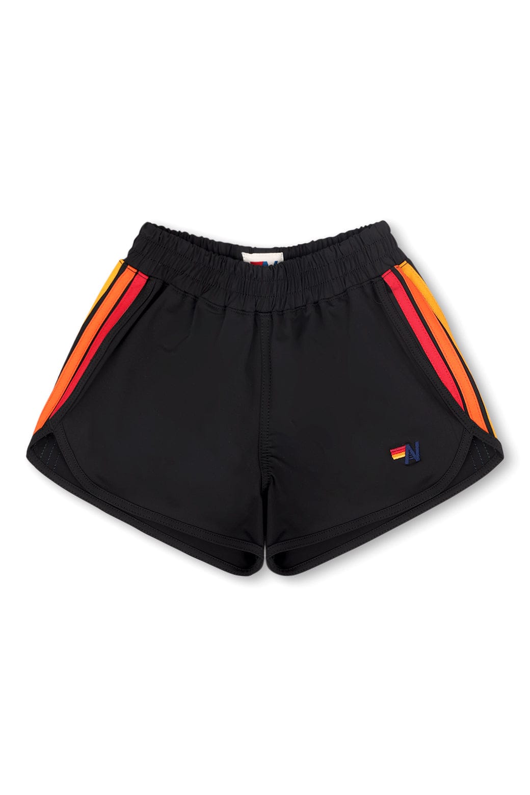 Retro 5 STRIPE KIDS FLEX JOGGER SHORT - BLACK