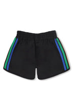 Retro 5 STRIPE KIDS FLEX JOGGER SHORT - BLACK