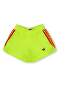 Retro KIDS 5 STRIPE FLEX JOGGER SHORT - NEON YELLOW