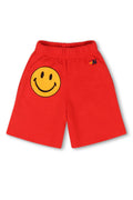 Retro SMILEY KIDS SWEATSHORTS - RED