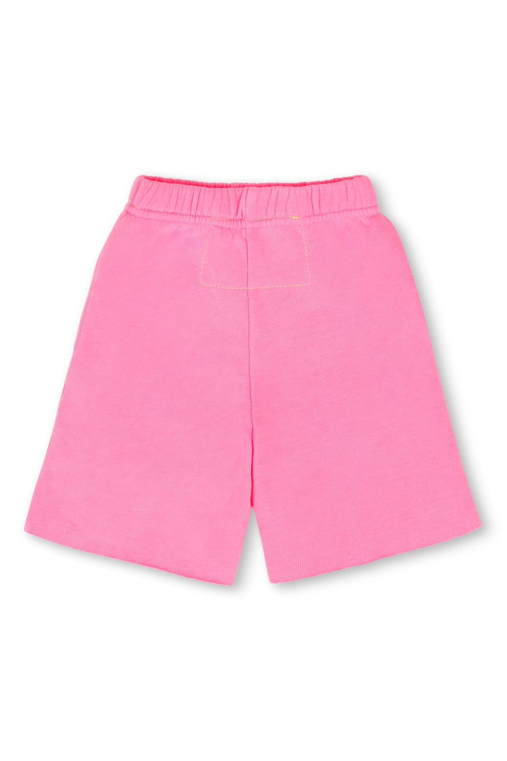 Retro LOGO KIDS SWEATSHORTS - NEON PINK