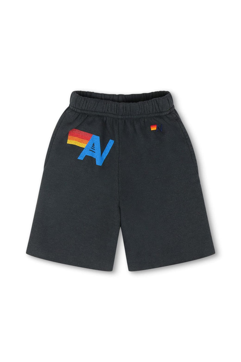 Retro LOGO KIDS SWEATSHORTS - CHARCOAL