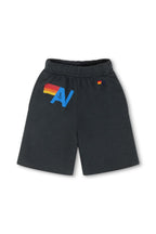 Retro LOGO KIDS SWEATSHORTS - CHARCOAL