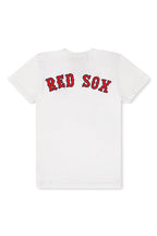 Retro RED SOX BOLT UNISEX CREW TEE - WHITE