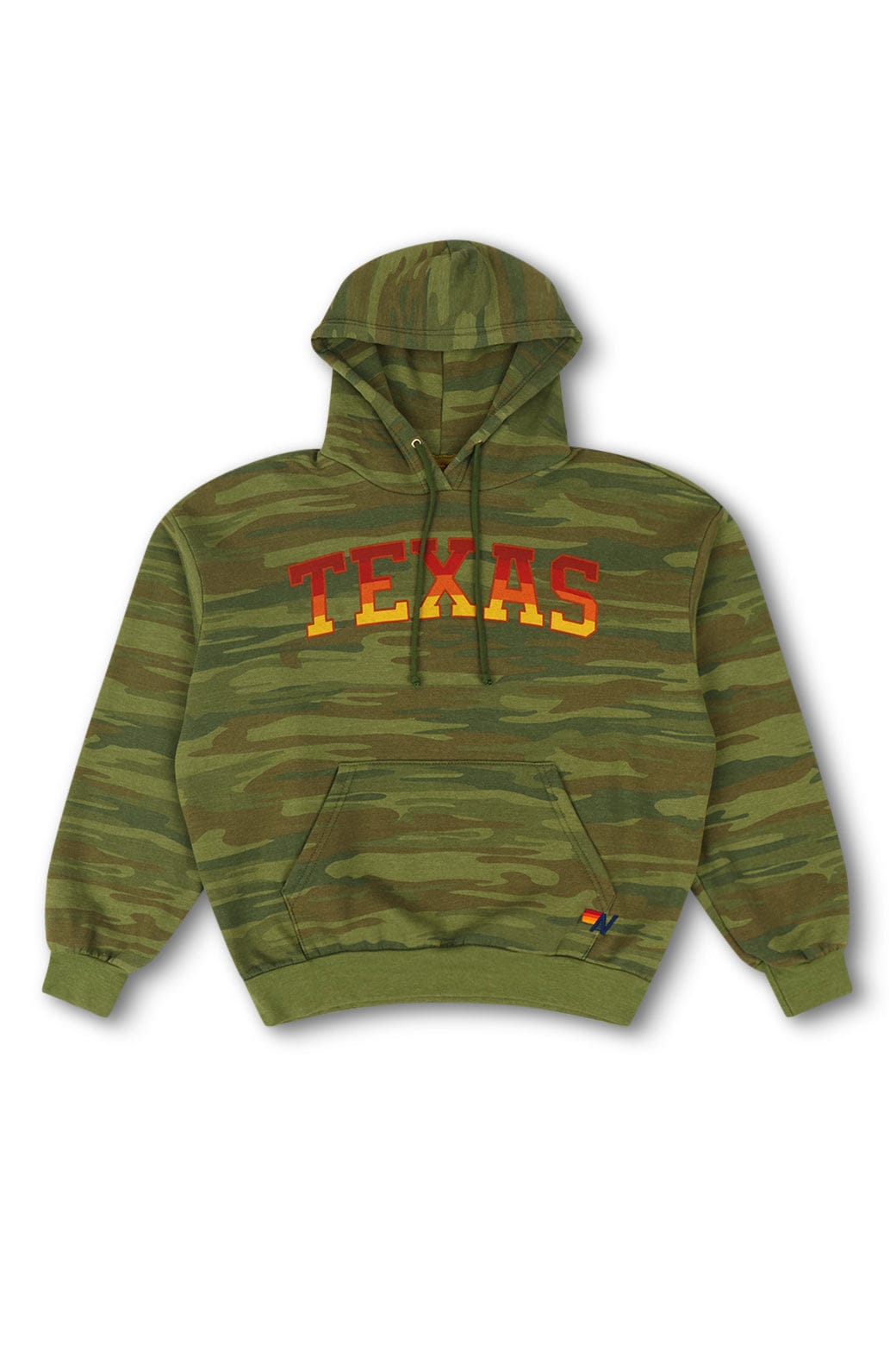 Retro UNIVERSITY OF TEXAS PULLOVER HOODIE RELAXED - CAMO