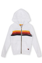 Retro KIDS 5 STRIPE HOODIE - WHITE
