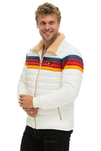 Retro 4 STRIPE JACKET - WHITE