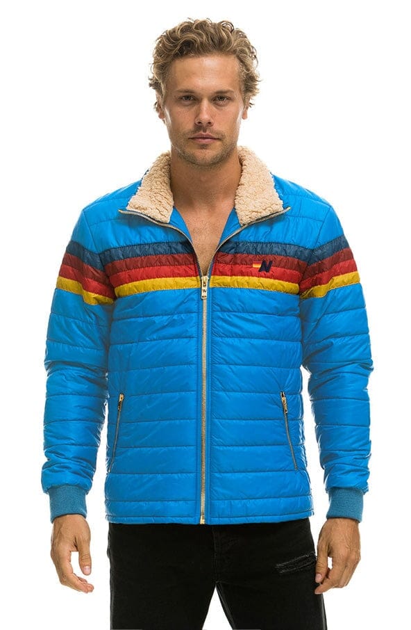 Retro 4 STRIPE JACKET - BLUE CINA