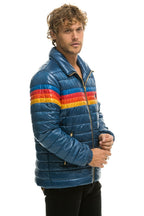 Retro 4 STRIPE TRAVELER JACKET - GLOSSY DEEP BLUE