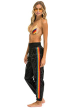 Retro 5 STRIPE HI RISE WIND PANT - BLACK