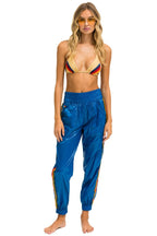 Retro 5 STRIPE HI RISE WIND PANT - SNORKEL BLUE