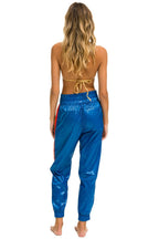 Retro 5 STRIPE HI RISE WIND PANT - SNORKEL BLUE