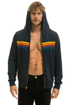 Retro 5 STRIPE HOODIE - CHARCOAL