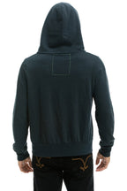 Retro 5 STRIPE HOODIE - CHARCOAL