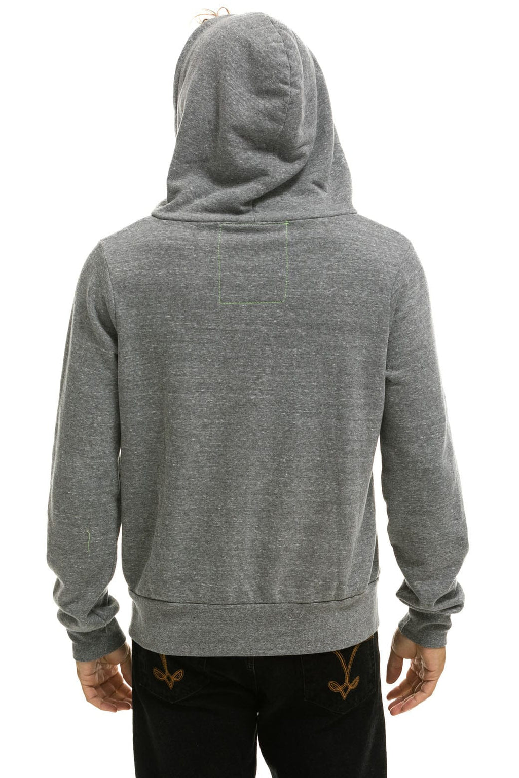 Retro 5 STRIPE HOODIE - HEATHER GREY