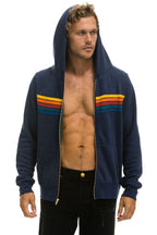 Retro 5 STRIPE HOODIE - NAVY