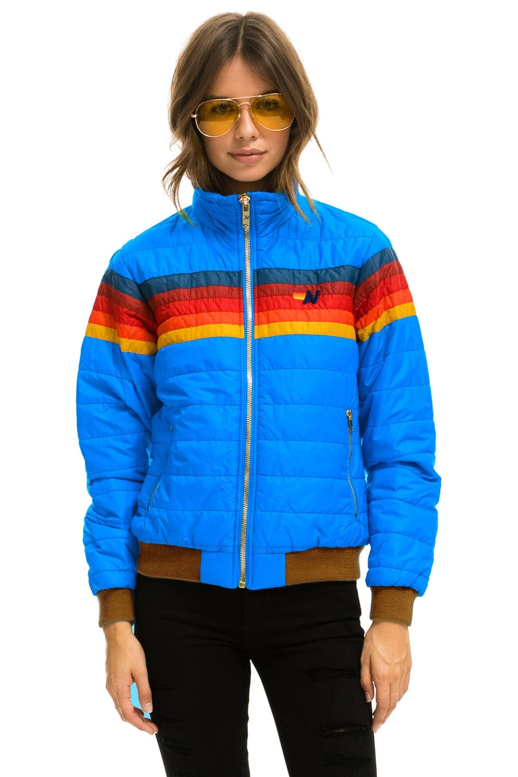 Retro 5 STRIPE JACKET - BLUE CINA