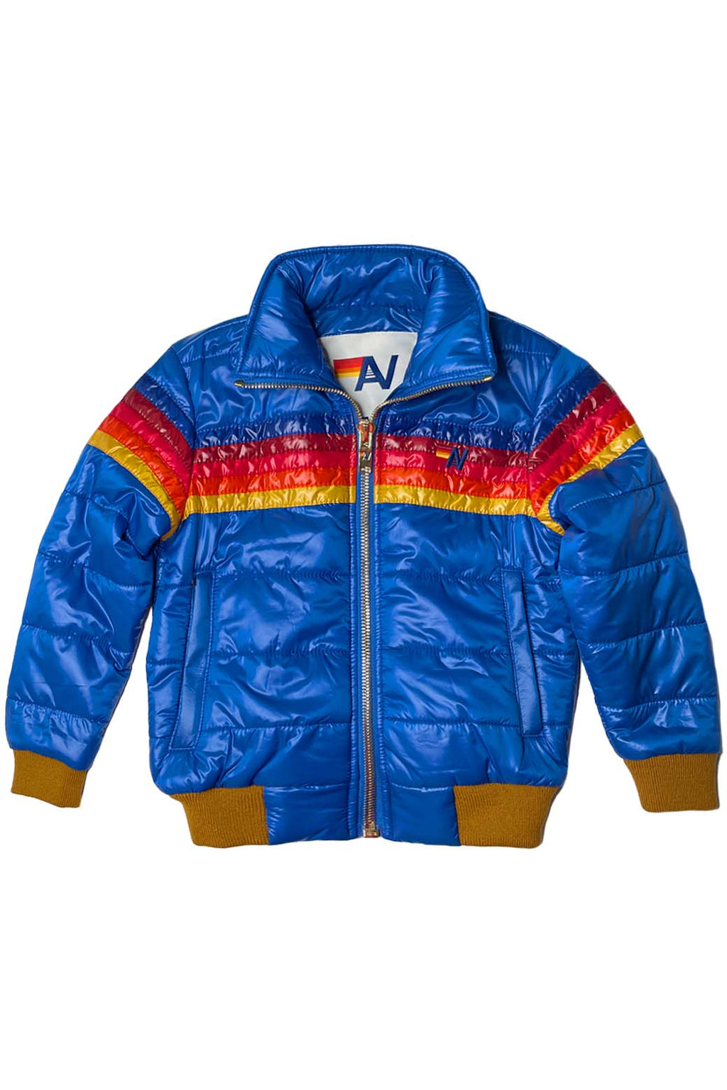 Retro 5 STRIPE KIDS TRAVELER JACKET - SNORKEL BLUE