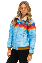 Retro 5 STRIPE JACKET - SKY GLOSSY