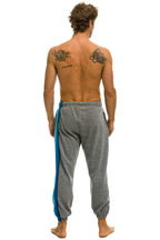Retro 5 STRIPE SWEATPANTS - HEATHER GREY BLUE