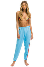 Retro 5 STRIPE SWEATPANTS - SKY NEON RAINBOW