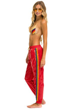 Retro 5 STRIPE WIND PANT - CHERRY GLOSSY