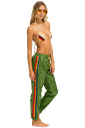 Retro 5 STRIPE WIND PANT - GARDEN GREEN