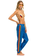 Retro 5 STRIPE WIND PANT - SNORKEL BLUE GLOSSY