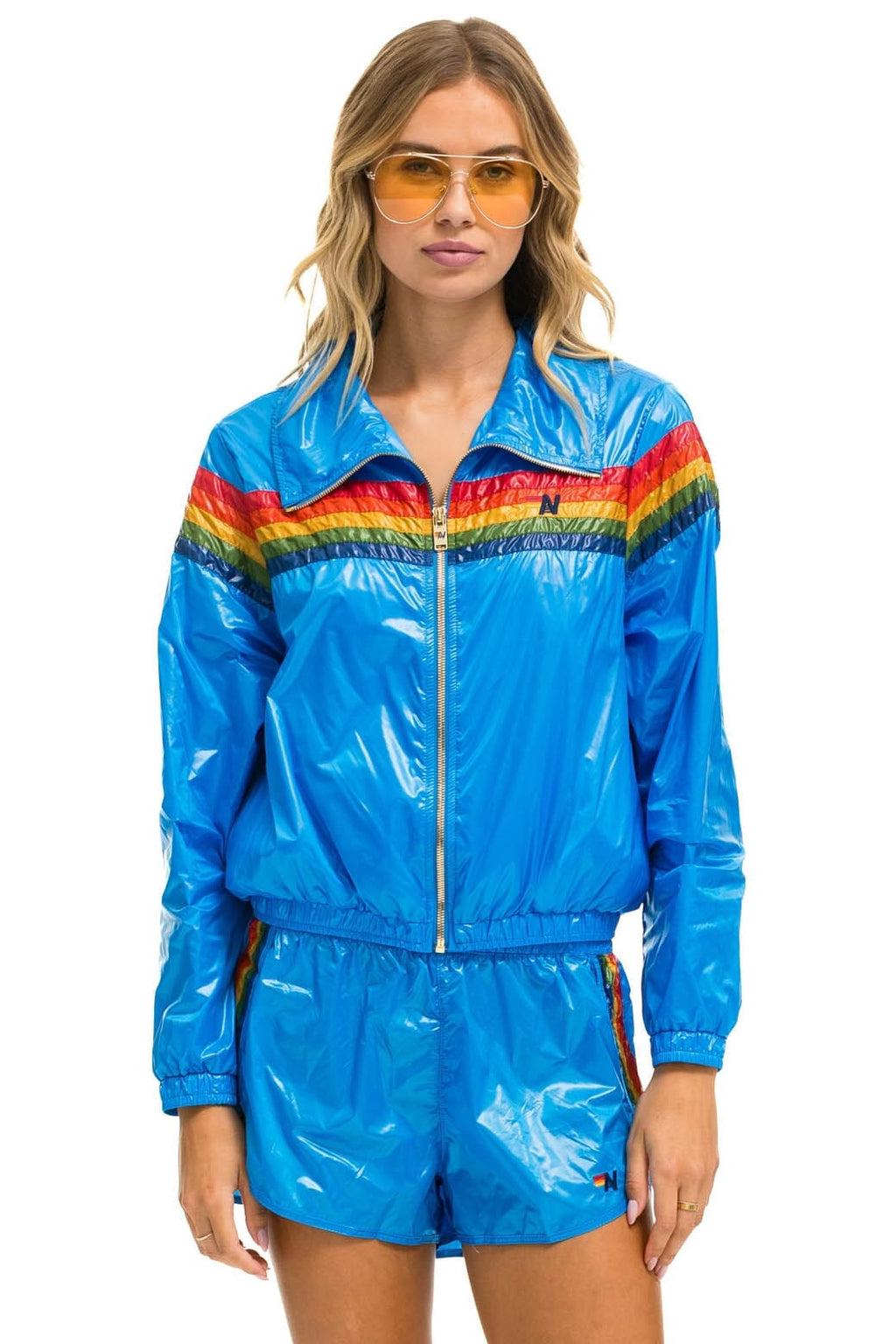 Retro 5 STRIPE WINDBREAKER - BLUE CINA