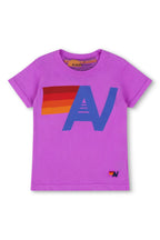 Retro KIDS LOGO TEE - NEON PURPLE
