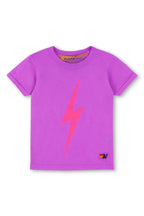 Retro KIDS BOLT TEE - NEON PURPLE NEON PINK