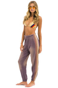 Retro 5 STRIPE SWEATPANTS - FADED MOCHA