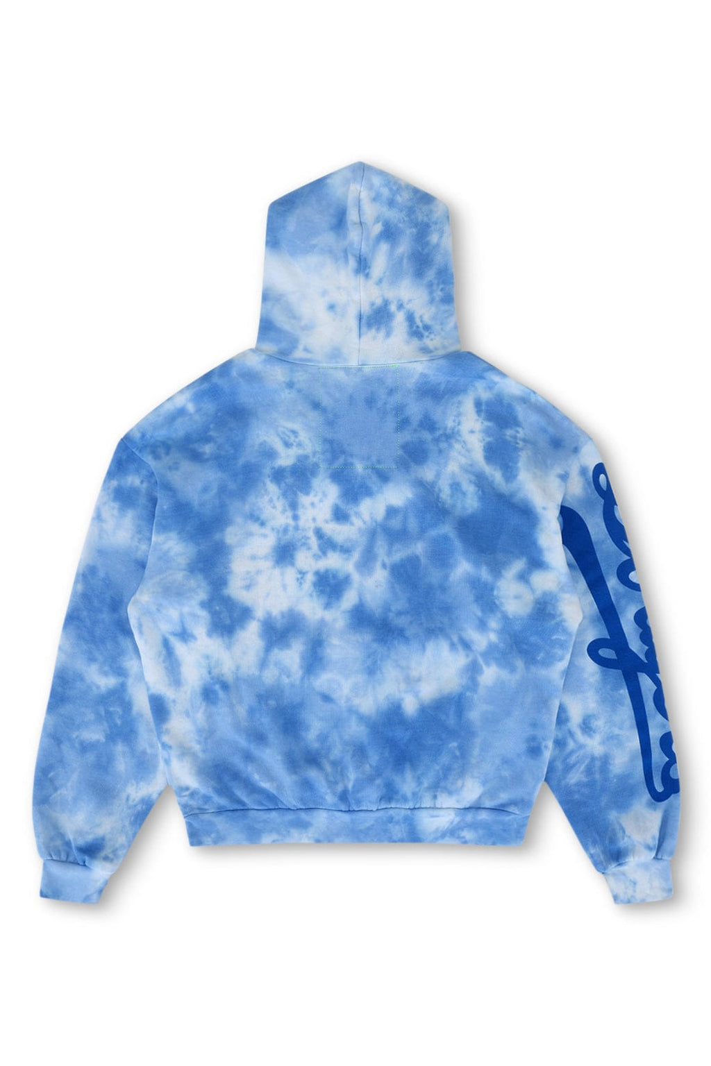 Retro LOS ANGELES DODGERS HAND DYED RELAXED PULLOVER HOODIE - TIE DYE BLUE