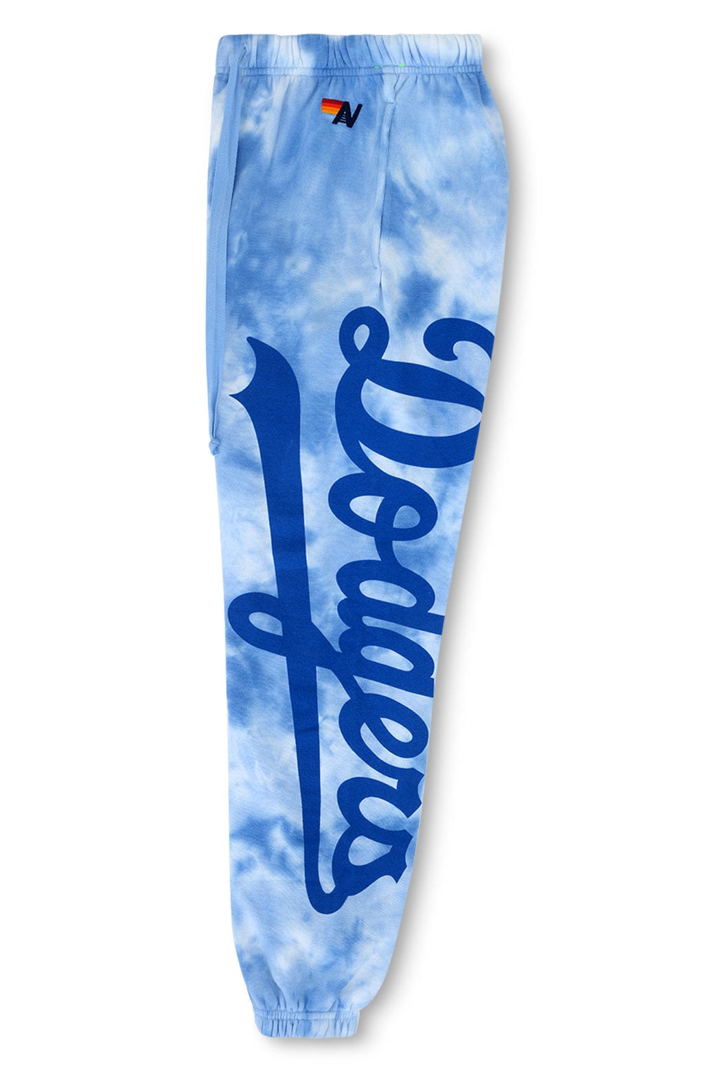 Retro LOS ANGELES DODGERS HAND DYED SWEATPANTS - TIE DYE BLUE