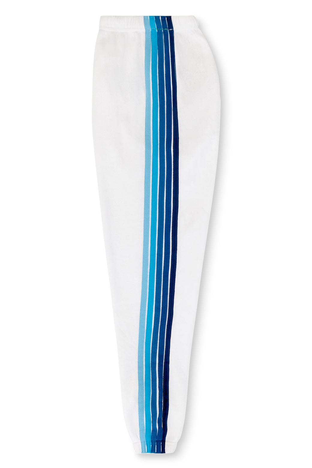 Retro LOS ANGELES DODGERS 5 STRIPE SWEATPANTS - WHITE BLUE