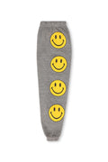 Retro KIDS SMILEY 2 SWEATPANTS - HEATHER GREY