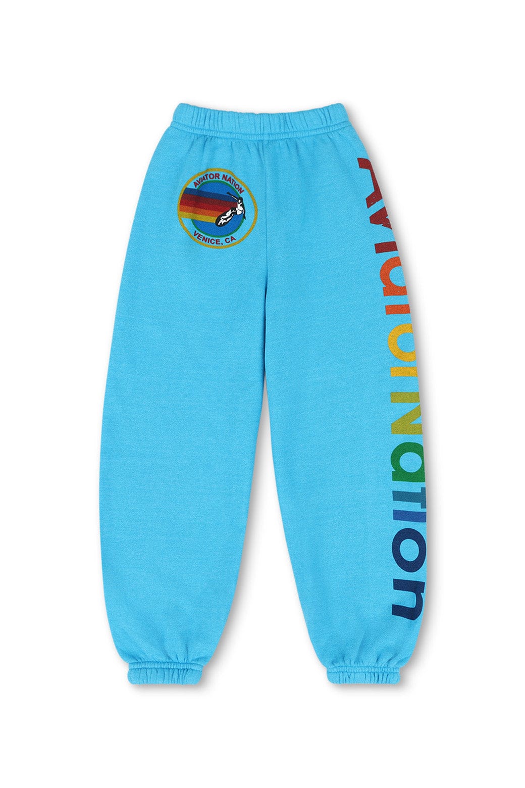 Retro KIDS AVIATOR NATION VENICE SWEATPANTS - NEON BLUE