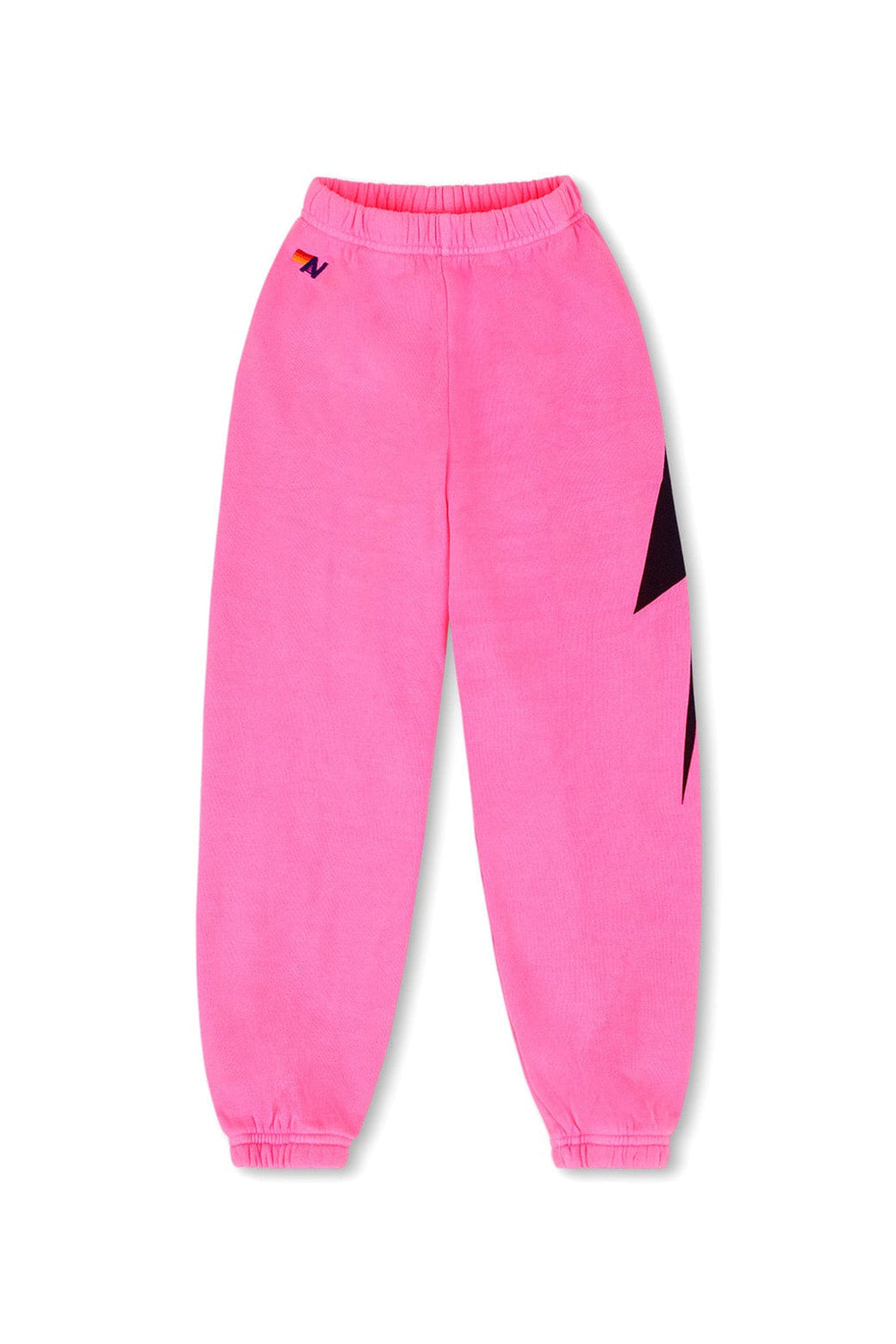 Retro KIDS BOLT PRINT SWEATPANTS - NEON PINK