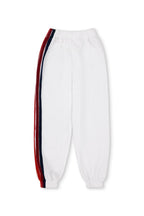 Retro KIDS 5 STRIPE SWEATPANTS - WHITE