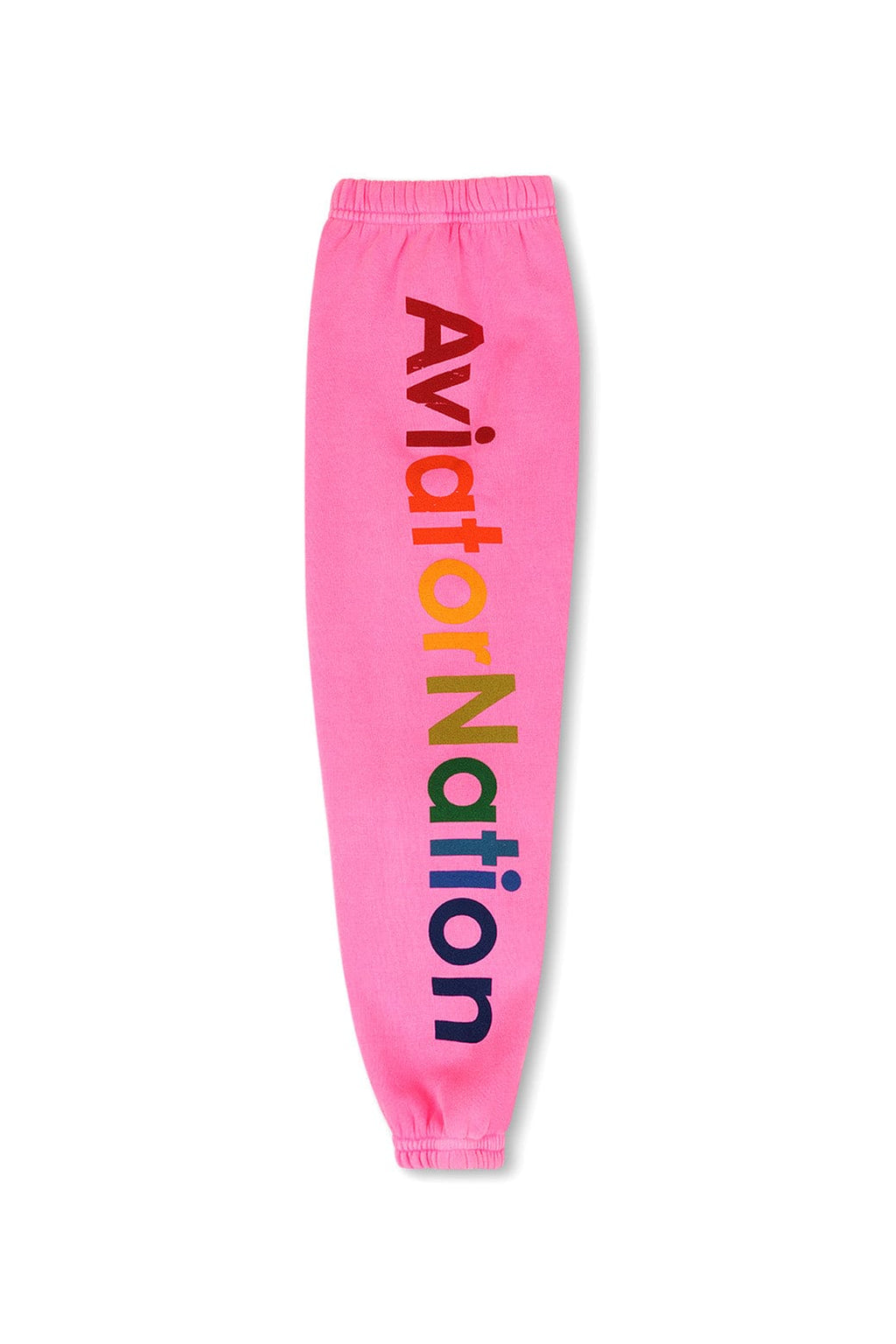 Retro KIDS AVIATOR NATION VENICE SWEATPANTS - NEON PINK