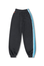 Retro KIDS 5 STRIPE SWEATPANTS - CHARCOAL BLUE