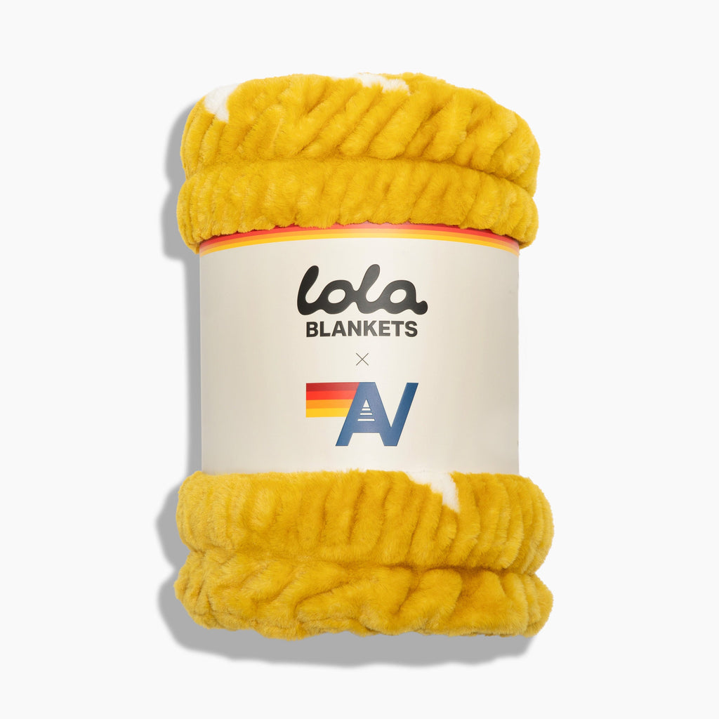 Retro Aviator Nation x Lola Blanket - Gold White Bolt