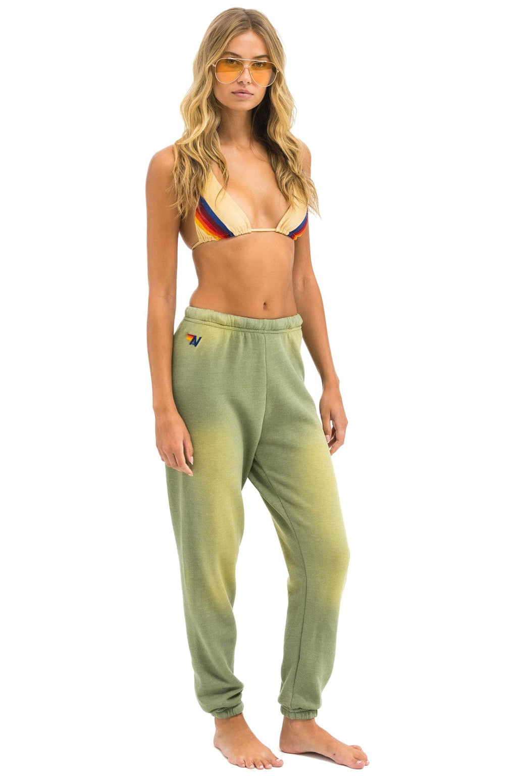 Retro BOLT STITCH SWEATPANTS - FADED ARMY