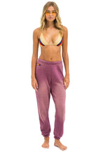 Retro BOLT STITCH SWEATPANTS - FADED BERRY
