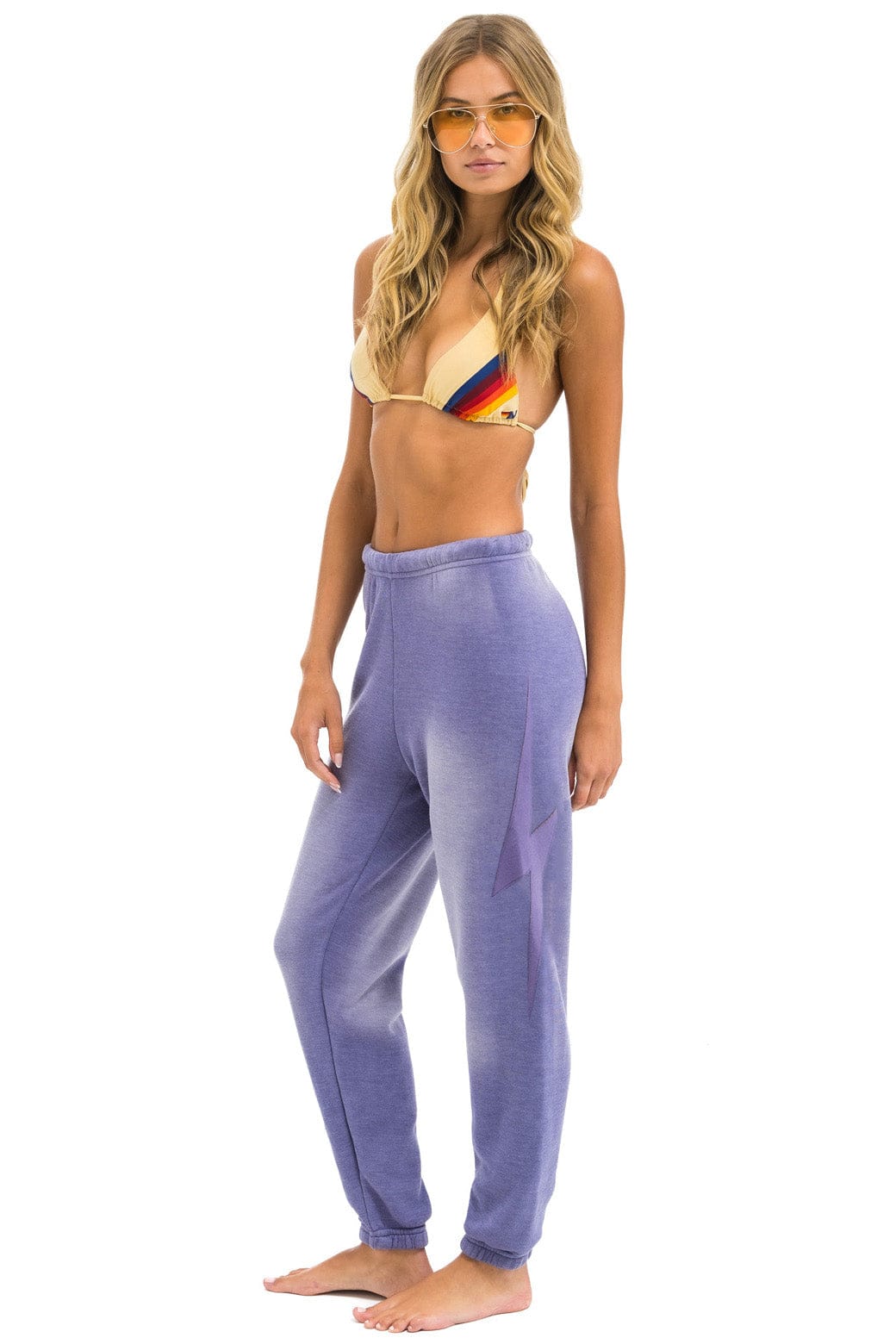Retro BOLT STITCH SWEATPANTS - FADED GRAPE