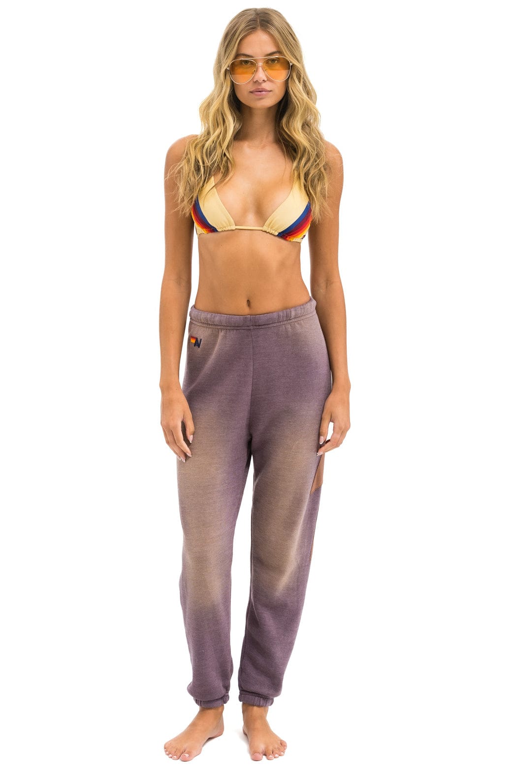 Retro BOLT STITCH SWEATPANTS - FADED MOCHA