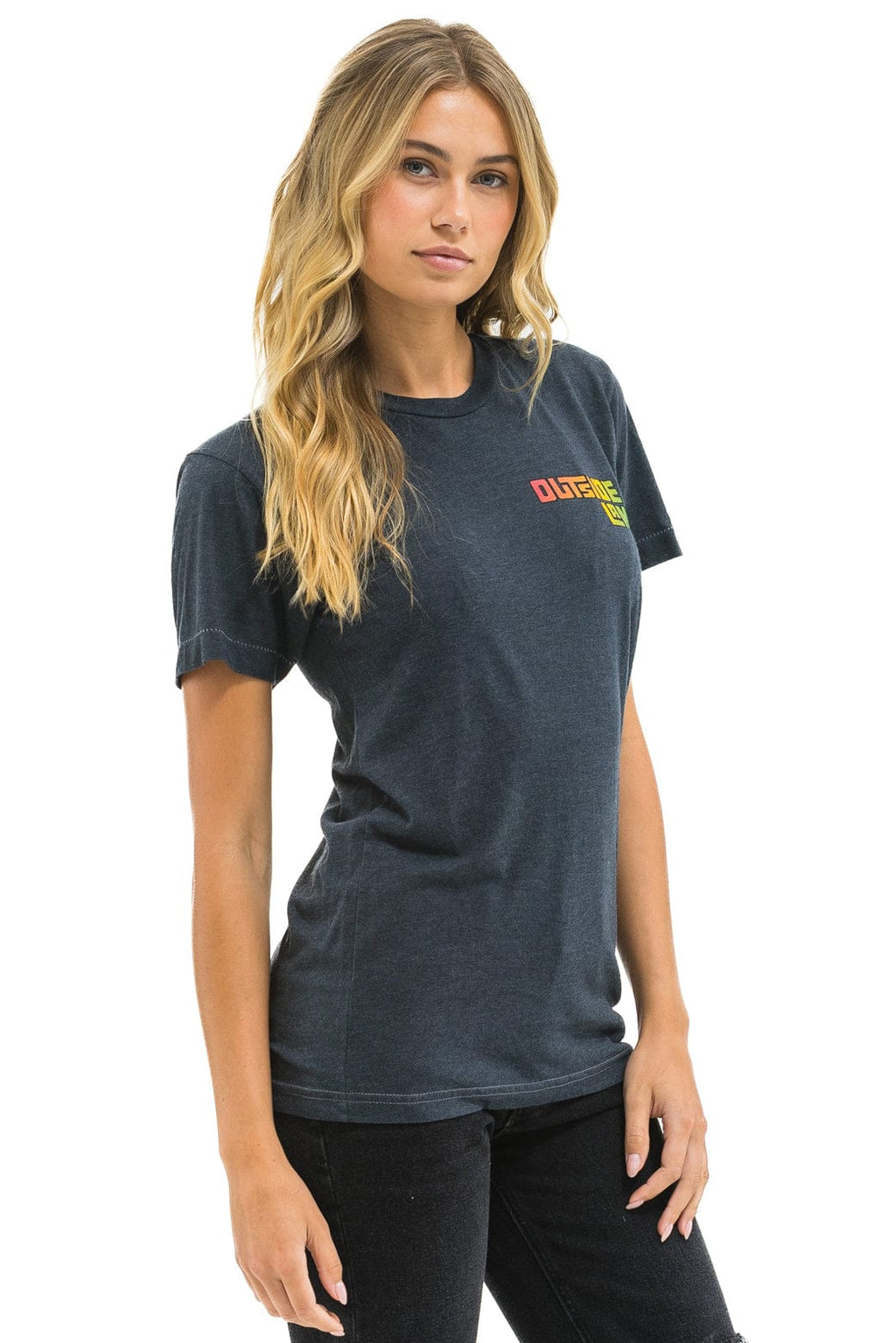 Retro OUTSIDE LANDS 2025 CREW TEE - CHARCOAL