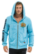 Retro BOURBON AND BEYOND 2025 ZIP HOODIE RELAXED - AQUA